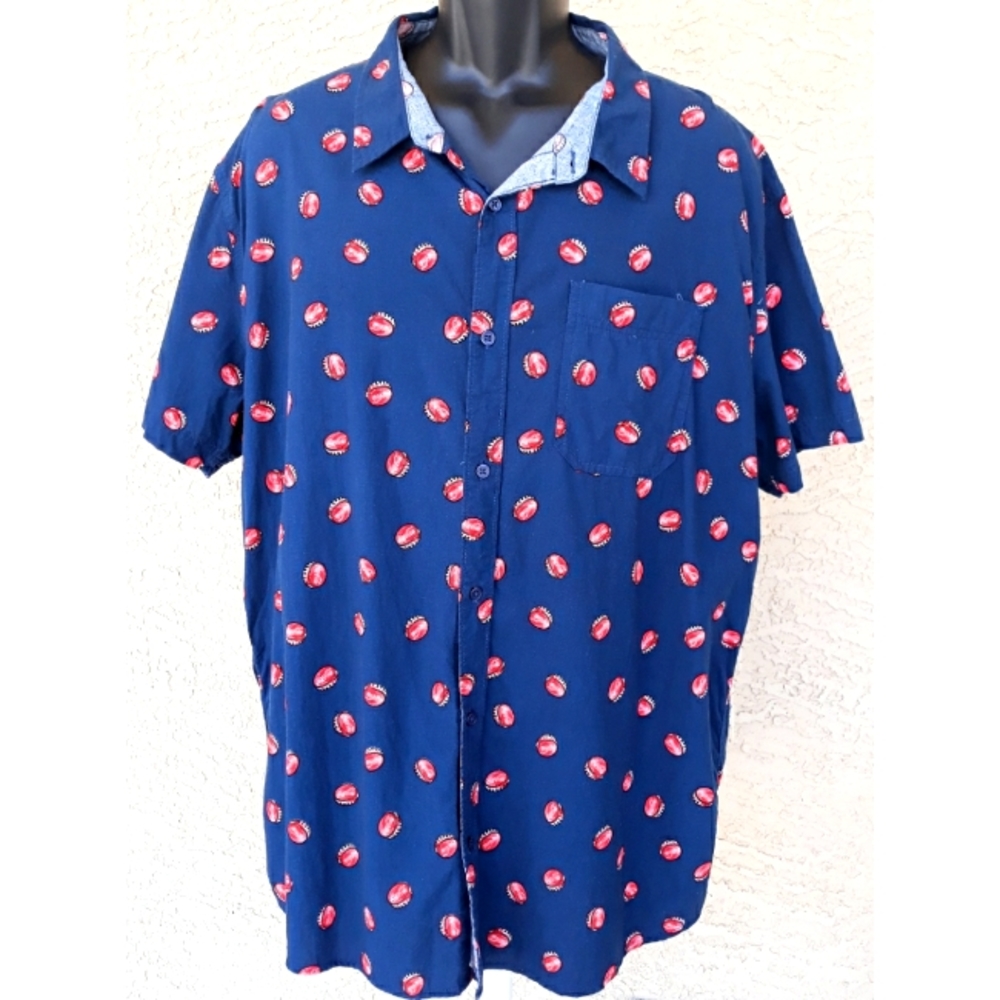 Coca-Cola Bottle cap button front casual shirt XXL.